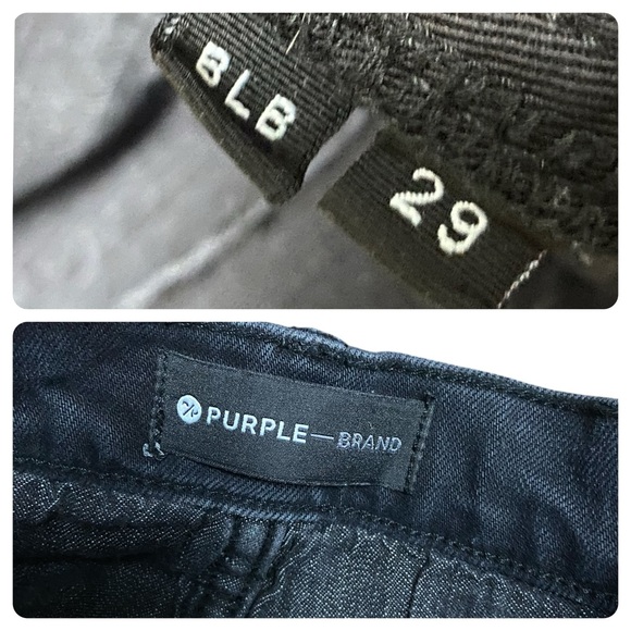 Purple Brand P002 Black Blowout Jeans - Picture 6 of 16
